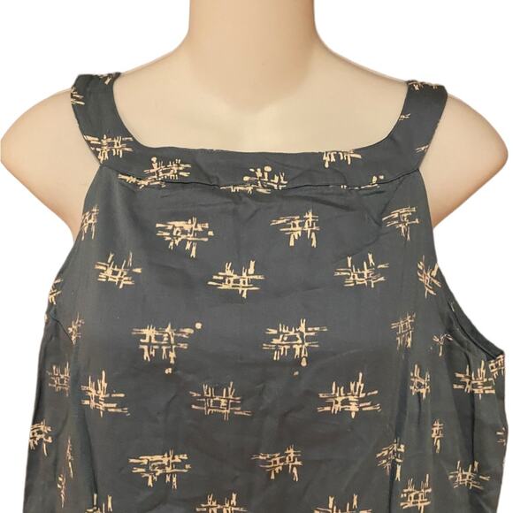 Passion Lillie 100% Organic Cotton Blue Juniper Print Summer Dress Medium - Picture 3 of 10